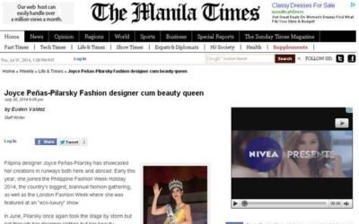 Joyce Peñas-Pilarsky Fashion designer cum beauty queen